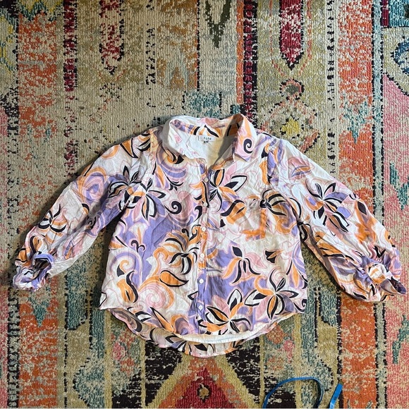 Fate Puffy Sleeve Button Down size S - Picture 2 of 7